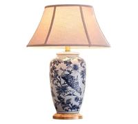 GTHTUHFD Lampe De Table en Céramique Et Laiton, Lampes De Table Peintes À La Main, Fleurs Et Oiseaux, Lampe De Bureau, Lampe De Chevet pour Lecture, Chambre À Coucher, Salon, Lam,Dimmer Switch