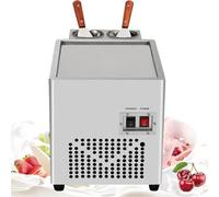 GTHTUHFD Machine À Glace Roulée Électrique, Machine À Yaourt Glacé Roulé Professionnelle, Bac À Glace en Acier Inoxydable pour Bars, Cafés Et Pâtisseries