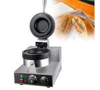 GTHTUHFD Machine À Hamburgers Électrique, Machine À Rouleaux De Printemps 1300 W, Gaufrier Électrique pour Hamburgers, Presse À Panini Professionnelle, Température Réglable De 50,Single Head