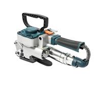 GTHTUHFD Machine De Cerclage Manuelle Pneumatique par Soudage par Friction, Outil De Ligature Robuste pour Feuillard PP/Pet De 13 À 19 Mm De Largeur.,Blu