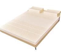 GTHTUHFD Matelas de table en latex naturel doux pour lit simple, double, avec housse, respectueux de l'environnement, support hypoallergénique pour la maison, 5 cm - 135 x 190 cm