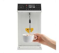 GTHTUHFD Mousseur À Lait Électrique avec Chaudière De 8 L, Machine À Mousser l'eau À Vapeur Intelligente pour Expresso Et Cafés.,White
