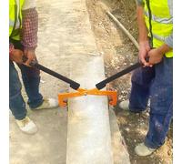 GTHTUHFD Pince De Levage Réglable pour Pierres, Lève-Dalles Professionnel pour Deux Personnes, Pince De Levage Réglable avec Tapis en Caoutchouc pour Une Manut,M-Opening 6-24cm (2 3/8"-9 1/2")