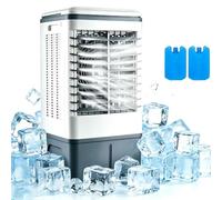 GTHTUHFD Refroidisseur d'air évaporatif avec réservoir de 5,3 gallons, oscillation à 120°, 3 vitesses, climatiseur portable avec minuterie pour chambre, bureau et extérieur, A-30 l
