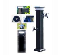 GTHTUHFD Robinet D'Extérieur avec Éclairage Solaire LED - Borne D'Arrosage Antigel, Robinet Extérieur sur Pied, Colonne d'eau Durable Et Résistante Aux Intempéries