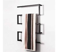 GTHTUHFD Sèche-Serviettes Mural Électrique en Acier Inoxydable 304 avec 5 Barres Chauffantes pour Salle De Bain, 900 × 650 × 115 Mm, Câblage Fixe.