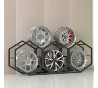 GTHTUHFD Support À Pneus pour Garage, Organisateur De Roues en Acier Robuste, Conception Triangulaire Hexagonale Peu Encombrante pour Un Rangement Efficace dans Votre G,3+2