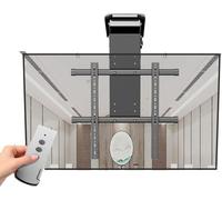 GTHTUHFD Support Mural Électrique Réglable pour Téléviseur Au Plafond, Support De Fixation Réglable pour Téléviseur, Système De Levage Escamotable Dissimulé, Compatible avec Les T