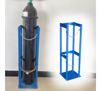 GTHTUHFD Support pour Bouteille D'Oxygène avec Revêtement Durable, Étagère De Rangement pour Bouteilles D'Oxygène À Fixer Au Sol, Étagère Universelle pour Bouteilles De Gaz,
