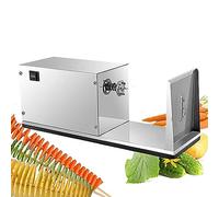 GTHTUHFD Trancheuse Électrique Tornado pour Pommes De Terre, Trancheuse Automatique Tornado pour Chips Maison, Machine À Découper en Spirale en Acier Inoxydable pour Fruits, Concombres