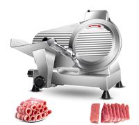 GTHTUHFD Trancheuse Professionnelle en Acier Inoxydable avec Verrouillage De Sécurité, 50 Tranches/Min Haute Vitesse pour Viandes Congelées Et Rôti De Bœuf - Idéale pour Les Cuisines P