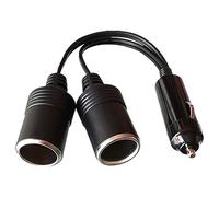 GTIWUNG 1 à 2 Allume-Cigare Câble D'extension, Voiture Allume Cigare Socket Mâle vers Femelle, DC 12V 24V Adaptateur Répartiteur 1 à 2 Splitter avec Prise Mâle avec Fusible