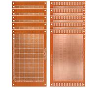 GTIWUNG 10 Pièces PCB Prototype Universel Board 9 * 15cm, Plaque Prototypage Simple Face, Bakelite Carte de Prototype PCB Board Universelle de Bricolage pour Bricolage à Souder et Electronic Project