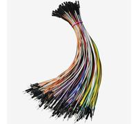 GTIWUNG 100 Pièces 1P to 1P Mâle vers Femelle Jumper Wires Cavalier Câble Set, 1 Pin Breadboard Electronique pour Arduino Prototype Shield, 20CM, 24AWG, 10 Couleur