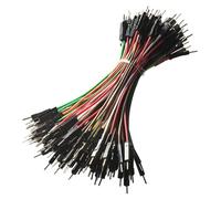 GTIWUNG 100 Pièces 1P to 1P Mâle vers Mâle Jumper Wires Cavalier Câble Set, 1 Pin Fil Electrique Connexion Breadboard Electronique pour Arduino Prototype Shield, 10CM, 24AWG, 10 Couleur