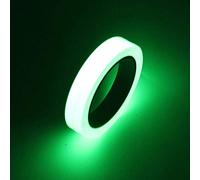 GTIWUNG 10Mx1CM Ruban Autocollant Fluorescent, Glow in The Dark Tape, Ruban Adhésif Lumineux Vert Brillant Phosphorescent de Sécurité, Amovible, Imperméable à l'eau, Photoluminescent