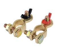 GTIWUNG 12V/24V Cosses de Batterie, Bornes de Batterie Libération Rapide, Connecteurs avec Écrou à Oreilles, Positive et Négative (1 pair)