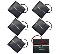 GTIWUNG 6Pièces 60X55mm Micro Mini Panneau Solaire Cellules,3V 0.55W MIni Panneau Solaire Module pour l'énergie de l'énergie Solaire,Accueil Bricolage,Projets Scientifiques,Jouets,Chargeur de batterie