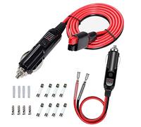 GTIWUNG Car Cigarette Cigarette Branchez Le câble 45A-Anderson Cable 1.2M Adaptateur de Fil d'extension 14AWG + Adaptateur Mâle pour Allume-Cigare avec Câble D'alimentation 12V/24V Universel