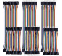 GTIWUNG Jumper Wire Cable Ribbon Cables Kit Câbles Breadboard 24AWG 3 en 1 (40Pin Mâle Femelle), 20cm & 10cm