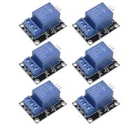 GTIWUNG Lot de 6 Module Relais 1 Canal, 5V Un Channel Relay Module, 5V Bouclier de Carte de Module de Relais d'une Voie pour PIC AVR DSP Arm pour Le Relais d'arduino