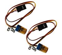 GTIWUNG RC Voiture LED Lumière d'avertissement, Petit Gyrophare Lampe Frontale Lampe Clignotante RC Accessoire pour RC Modèle Voiture 1:14 Tamiya Tracteur RC Engineering Truck, 4,8-6V,15x9mm, Jaune