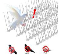 GTJEOI Pic Anti-Pigeon en Acier Inoxydable, 3 Mètres Pique Anti Pigeon pour Balcon, Pique Anti-Oiseaux, Respectueux des Animaux Pic Anti Oiseaux pour Jardins Balcons Toitures