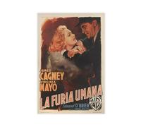 GTJKSX Impression sur toile blanche « La Furia Umana » - Décoration pour chambre à coucher, bureau, chambre - Cadeau - 40 x 60 cm