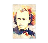 GTJKSX Johannes Brahms Impression sur toile pour salon, chambre à coucher 40 x 60 cm