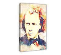 GTJKSX Johannes Brahms Poster sur toile pour décoration murale de salon, chambre à coucher 20 x 30 cm