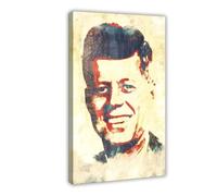 GTJKSX John F Kennedy JFK Poster sur toile pour chambre à coucher, bureau, chambre, cadeau 60 x 90 cm