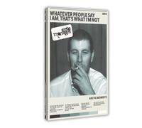 GTJKSX Poster d'album de musique Whatever People Say I Am, That's What I'm Not - Impression sur toile - Décoration murale pour salon, chambre à coucher - 30 x 45 cm