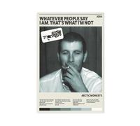 GTJKSX Poster d'album de musique Whatever People Say I Am, That's What I'm Not - Impression sur toile - Décoration murale pour salon, chambre à coucher - 60 x 90 cm