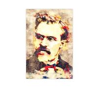 GTJKSX Poster Friedrich Nietzsche sur toile - Décoration murale pour salon, chambre à coucher - 50 x 75 cm