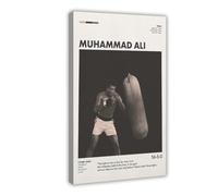 GTJKSX Poster moderne d'entraînement de Muhammad Ali avec citation de motivation - Décoration pour chambre à coucher, bureau, chambre, cadeau (30 x 45 cm)