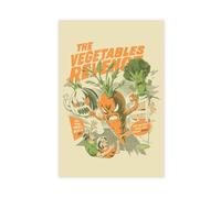 GTJKSX Poster sur toile « Eat Your Vegetables » - Décoration murale pour salon, chambre à coucher - 20 x 30 cm