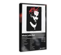 GTJKSX Whole Lotta Red - Poster d'album de musique sur toile pour décoration de chambre à coucher, bureau, chambre, cadeau 20 x 30 cm