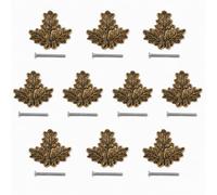 GTK - Geweihe & Trophäen Krumholz Lot de 10 feuilles de recouvrement pour armes de chêne, décoration 52.1.6
