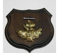 GTK KRUMHOLZ Plaque Murale en Forme de trophée avec Feuille de chêne Massif et Grand Format 15 cm