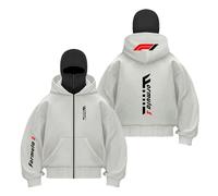 GTKRMXOB Cagoules À Capuche Douces pour Hommes F.1 Vêtements De Sport Coupe Vent Hauts Patchwork Sweat Shirt Zippé Manches Longues Vestes Manteaux Imprimés-QHSe||XX_l