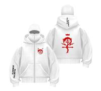 GTKRMXOB Ensemble De Survêtement À Capuche Et Cagoule pour Homme Composé Hauts Patchwork F.u.LL.me.t.al Al.ch.e.mi.St Manteaux Confortables Zippés Vestes Sport-BaiSe||l