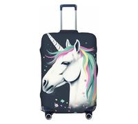 GTKSYNVE Be Animal Housse de bagage pour valise, approuvée TSA, housse de protection en élasthanne extensible, lavable, housse de bagage de voyage, grande housse pour 45,7 à 81,3 cm, Noir , S