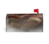 GTKSYNVE Couverture magnétique de boîte aux lettres de taille standard avec drapeau américain, 64,8 x 53,3 cm, couverture décorative imperméable pour boîte aux lettres personnalisée pour décoration de