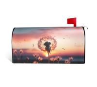 GTKSYNVE Couvertures magnétiques de boîte aux lettres motif pissenlit dans le coucher de soleil, taille standard, 64,8 x 53,3 cm, enveloppes décoratives imperméables pour boîte aux lettres