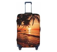 GTKSYNVE Dusk Housse de bagage pour valise approuvée TSA, housse de protection en élasthanne extensible, lavable, housse de bagage de voyage, grande housse pour 45,7 à 81,3 cm, Noir , M