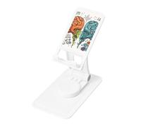 GTKSYNVE Fonctions cerveau gauche et droit - Support de téléphone portable pour bureau, angle réglable en hauteur - Support de téléphone portable entièrement pliable - Support portable pour smartphone