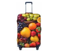 GTKSYNVE Fresh Fruits Housse de bagage pour valise approuvée par la TSA, housse de protection en élasthanne extensible lavable pour bagages de voyage grande taille 45,7 à 81,3 cm, Noir , XL