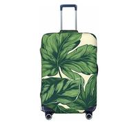 GTKSYNVE Green Foliage Housse de bagage botanique pour valise, approuvée par la TSA, housse de protection en élasthanne extensible, lavable, housse de bagage de voyage, grande housse de protection
