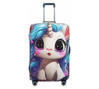 GTKSYNVE Housse de bagage à motif de licornes mignonnes pour valise, approuvée par la TSA, housse de protection en élasthanne extensible lavable, housse de bagage de voyage, grande housse de