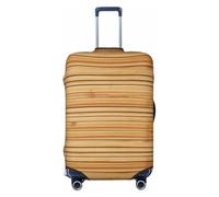 GTKSYNVE Housse de bagage à texture de planche pour valise approuvée par la TSA, protection de valise extensible en élasthanne lavable, housse de bagage de voyage, grande housse pour 45,7 à 81,3 cm